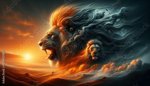 An imperceptible tension grips the landscape until the lionv s r