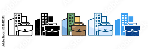 Business Icon Set Multiple Style Collection