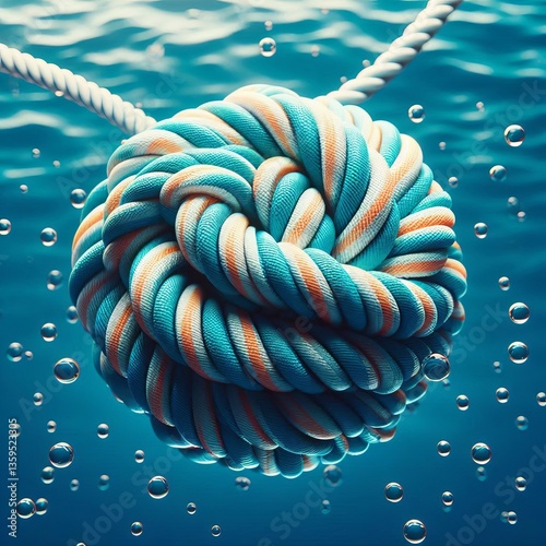 Floating Rope Toy A rope toy made with buoyant s that will float