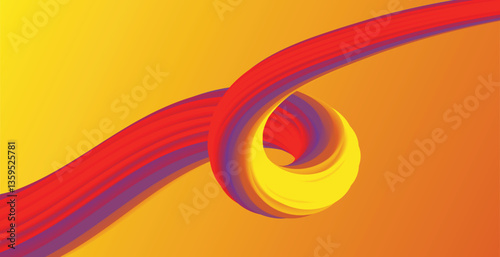 Abstract colorful background, with swirling waves and fiery orange, yellow, and red tones