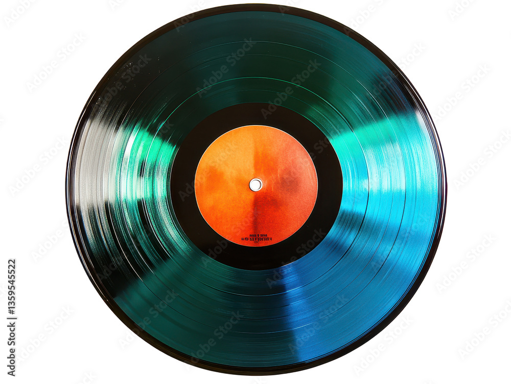 Isolated Vinyl Record Dark