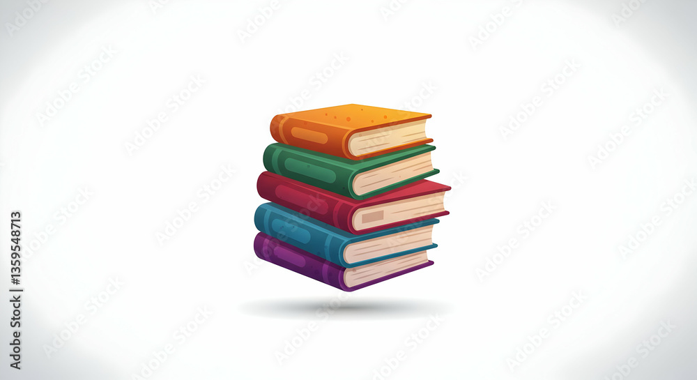 Colorful Pixel Art Stack Of Books Colorful Pixel Art Stack Of Books