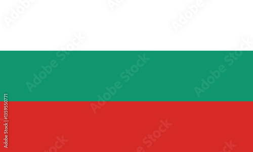 High-Quality Bulgaria Flag Vector Clipart Illustration – Bulgarian National Flag in Clean and Modern Design, Ideal for Digital and Print Use, EPS and PNG Format