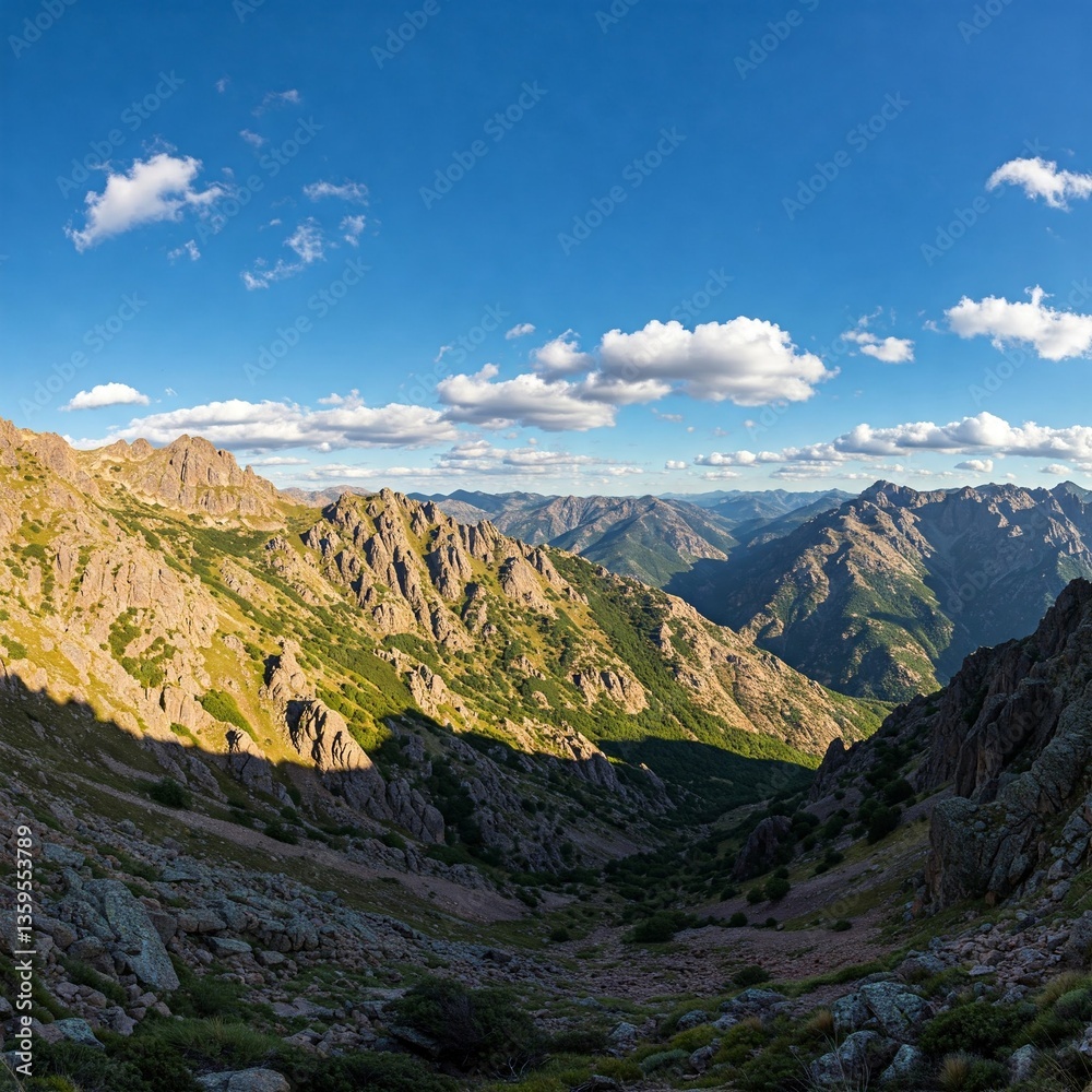 Fototapeta premium mountain landscape with blue sky