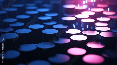 Pixel to Glow Transformation abstract background