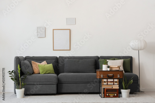 Interior of light living ro...