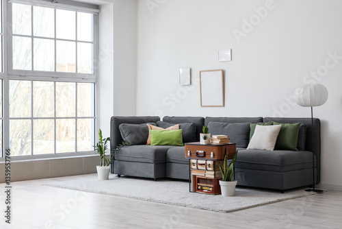 Interior of light living ro...