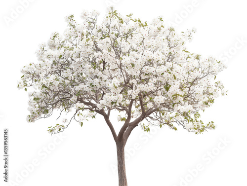 Isolated Dogwood Tree