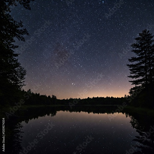 sunrise over the lake