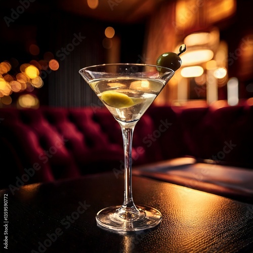 Martini in a Hotel Bar