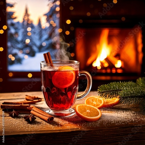 Mulled Wine in a Winter Landscape