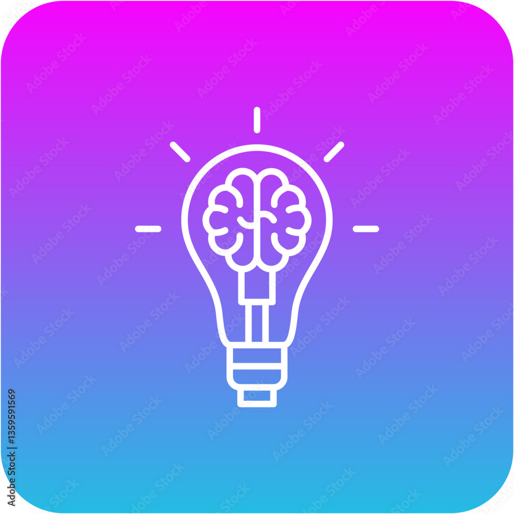 Creative brain Icon Creative brain Icon