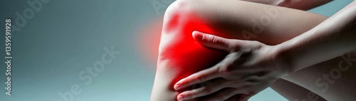 This image captures the essence of joint pain experienced in the knee area.
