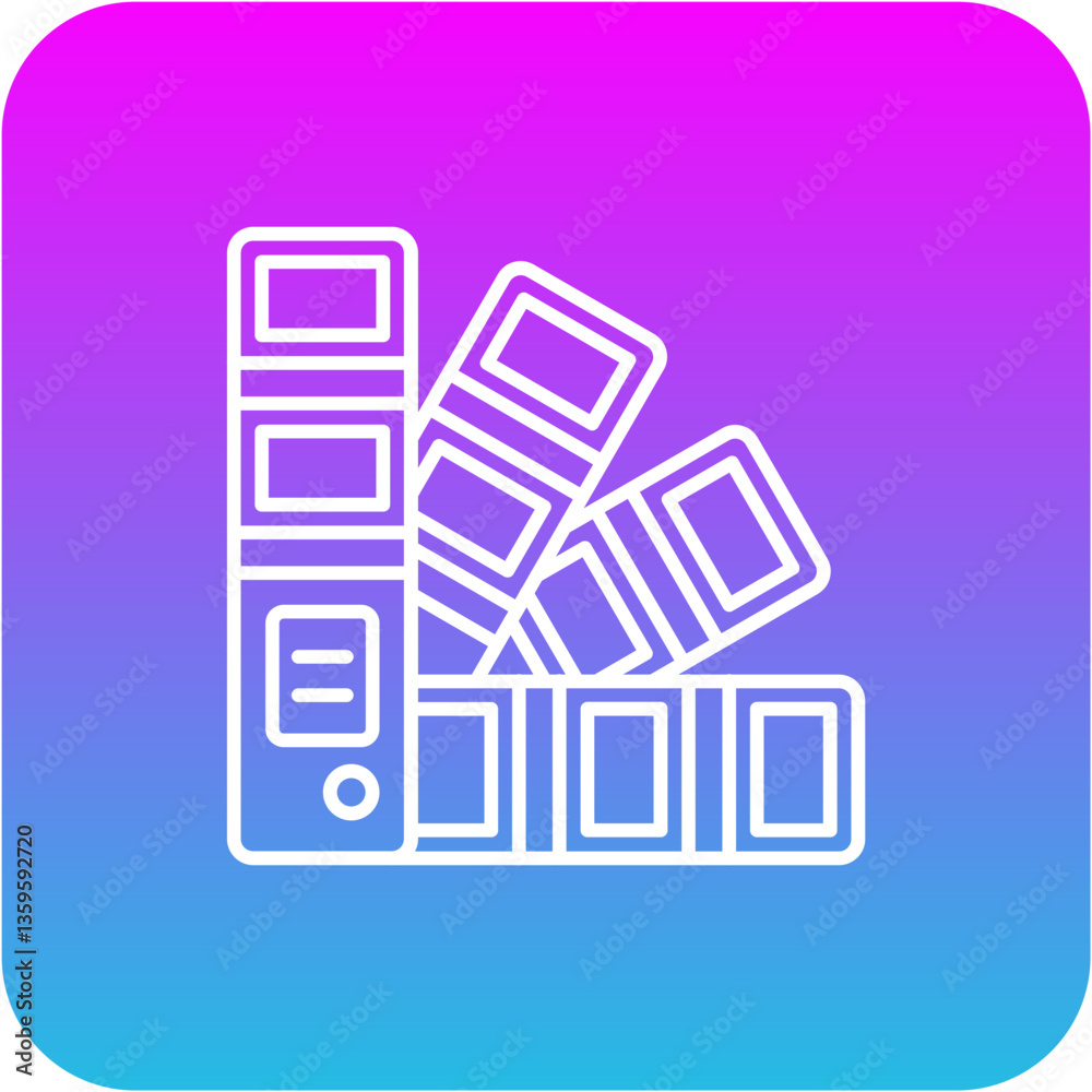 Fototapeta premium Color palette Icon