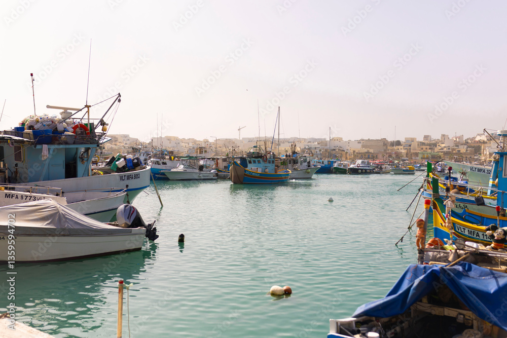 Fototapeta premium Wioska rybacka Marsaxlokk