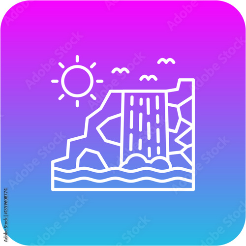 Waterfall Icon