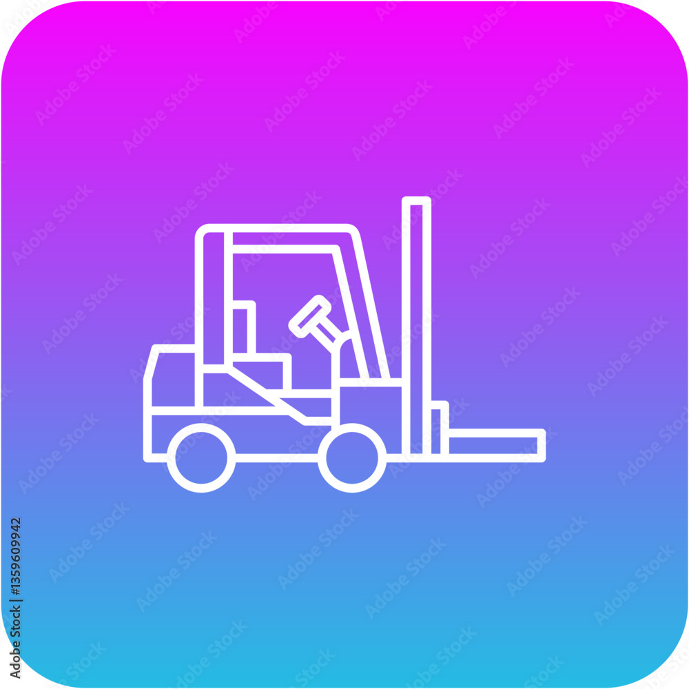 Fototapeta premium Forklift Icon