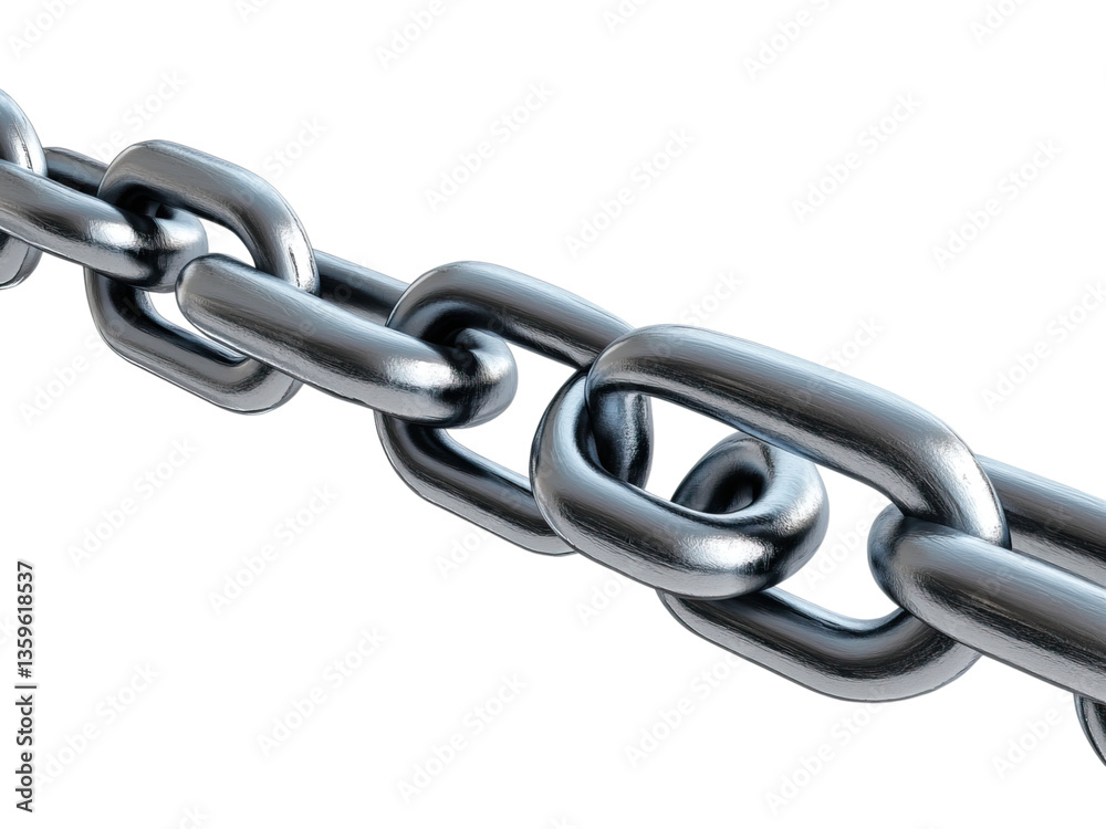 Obraz premium Black Metal Chain Close-Up