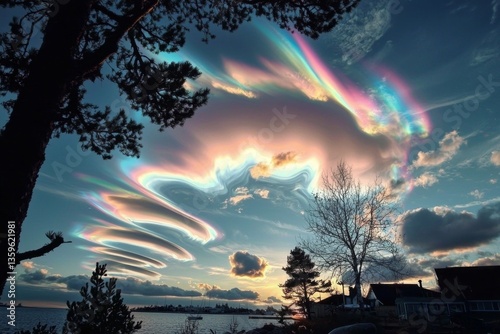 Winter's Gift: Nacreous Clouds in the Stratosphere
