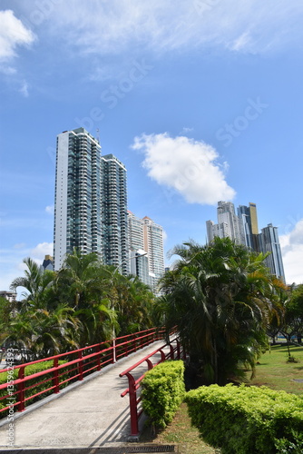 A footbridge to the park, Panama City