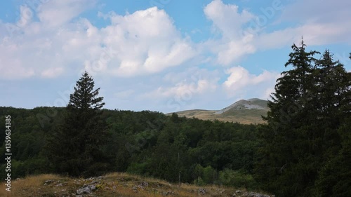 Clouds Forming Over a Mountain in the Vercors - Summer Timelapse