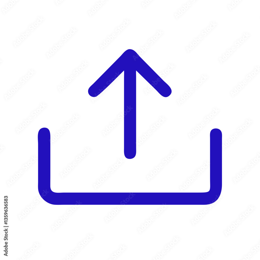 Upload Icon Symbol Representing File Transfer Upload Icon Symbol Representing File Transfer
