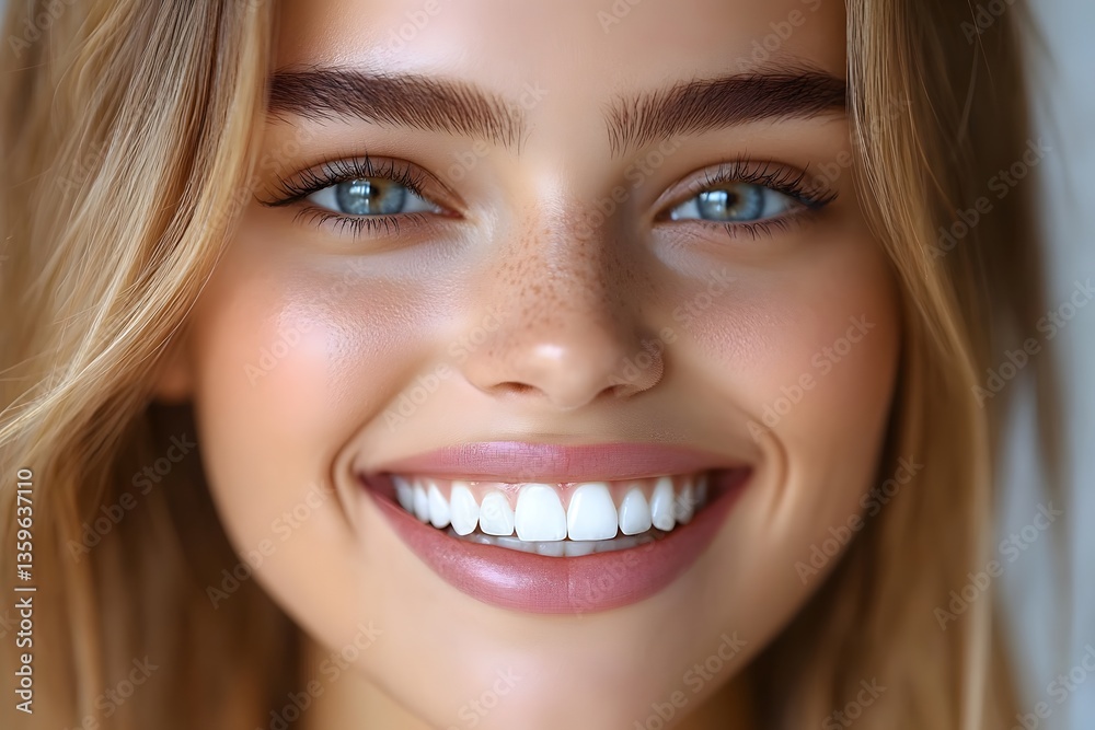Bright Smiling Young Woman with Healthy Skin for Beauty and Wellness Concepts Bright Smiling Young Woman with Healthy Skin for Beauty and Wellness Concepts