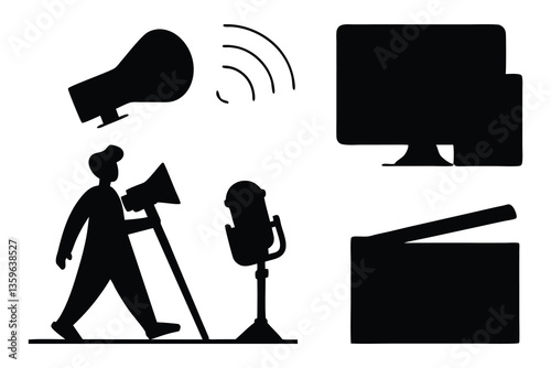 set of business icons