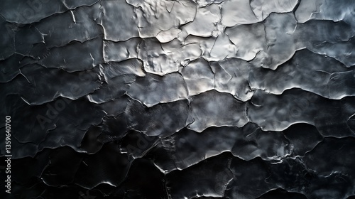 Hammered steel metal texture, rugged and uneven surface, hand-forged details, deep metallic tones, soft metallic reflections.