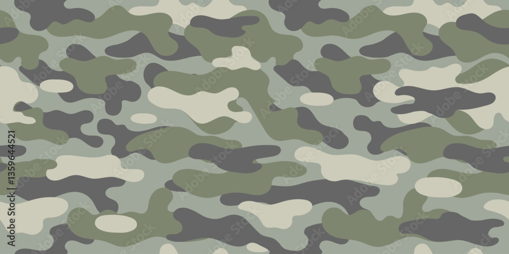 Fototapeta premium vector camouflage pattern for clothing design. Trendy green military pattern