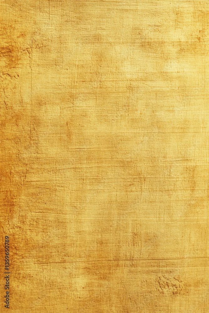 Fototapeta premium Ancient Papyrus Texture: An aged, textured sheet of papyrus displays a rich, golden-brown hue and subtle grain. This evokes a sense of history.