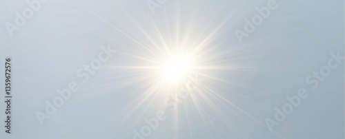 Vector spotlight. A bright beam of light. Transparent realistic effect. Stage lighting.Vect