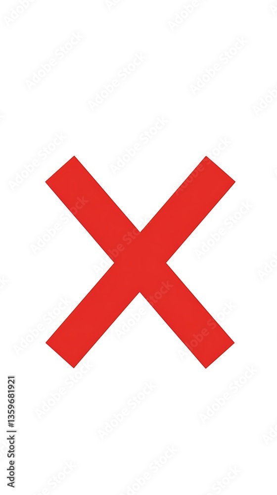 Obraz premium Red X Icon.