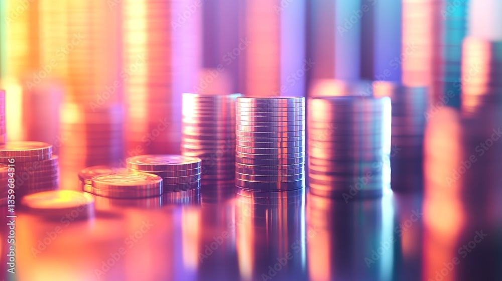 Visualize Achieving Financial Success Depicted Through a Growing Plant Sprouting From Coins in Bright Sunset Light Highlighting Growth and Prosperity Visualize Achieving Financial Success Depicted Through a Growing Plant Sprouting From Coins in Bright Sunset Light Highlighting Growth and Prosperity