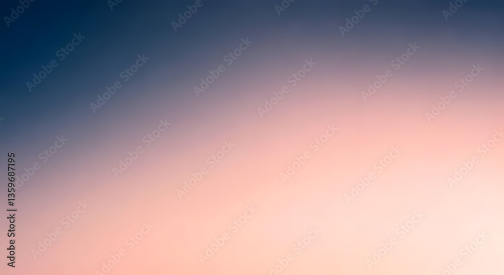Obraz premium An ethereal fog rolling in with a gentle gradient from stormy indigo to soft blush, Ai Generated