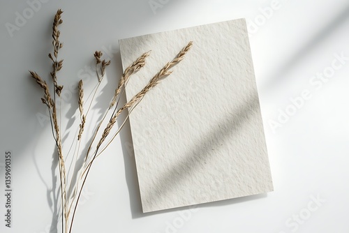 Modern Eco-Friendly Letterhead – Natural Textures and Green Accents