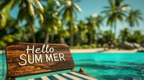 Fototapeta Naklejka Na Ścianę i Meble -  Caribbean beach paradise with 