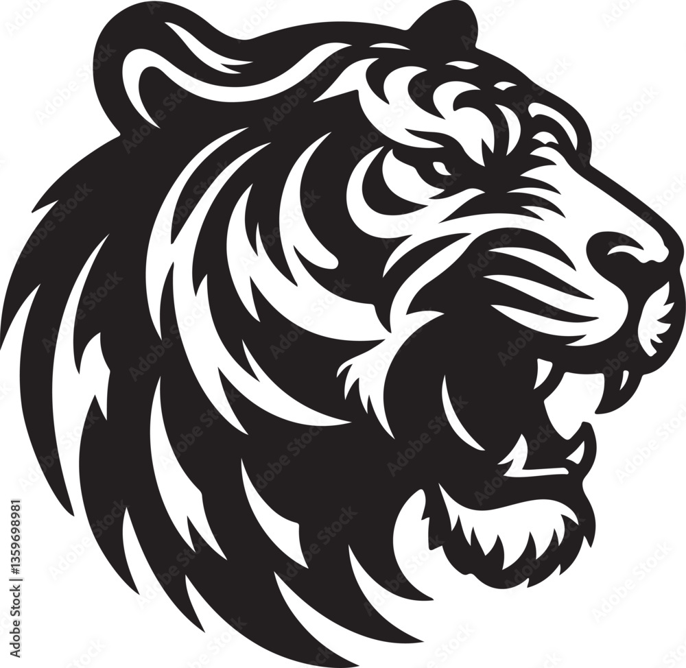 Obraz premium lion head tattoo