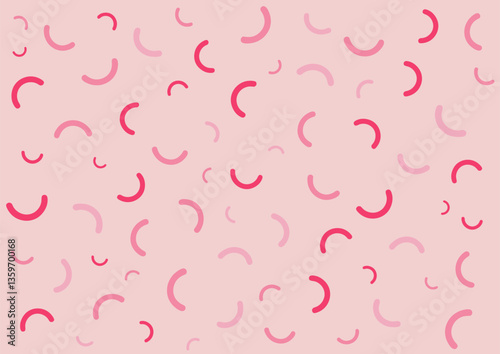 Monotone pink curve pattern background.