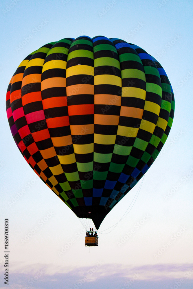 Fototapeta premium hot air balloon in flight