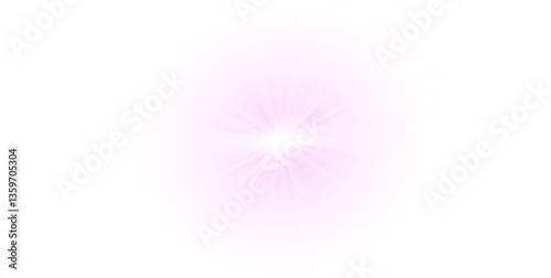 PNG pink star explosion with glare and ray effects sun lens capturing sunlight glow and beam png creating a glowing light and transparent futuristic design. Bokeh and flare add luxury, shiny shine png