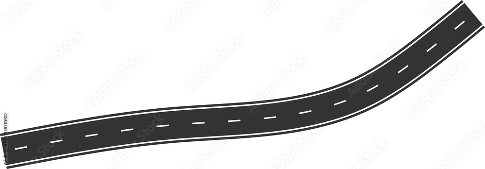 Naklejka premium Street and road elements for city map, highway, traffic