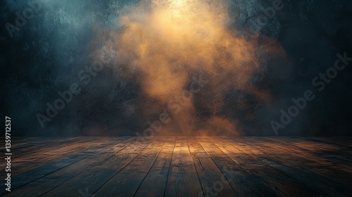 Moody Wooden Room with Smoky Ambiance