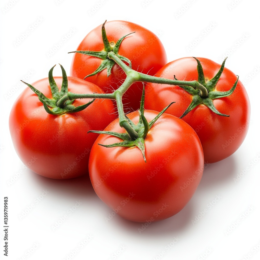 Fresh Bunch of Tomatoes on the Vine: Vibrant Red Produce, Ideal for Healthy Cooking and Delicious Culinary Creations Fresh Bunch of Tomatoes on the Vine: Vibrant Red Produce, Ideal for Healthy Cooking and Delicious Culinary Creations