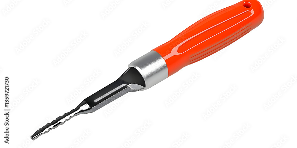 Isolated Screwdriver Tool with Orange Handle Repair Equipment Transparent Isolated Screwdriver Tool with Orange Handle Repair Equipment Transparent