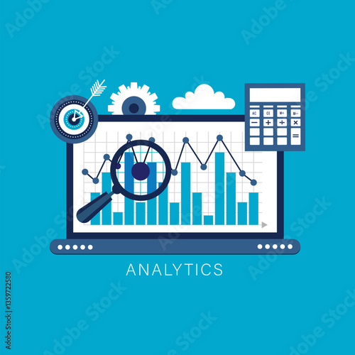 Statistics and data analysis concept