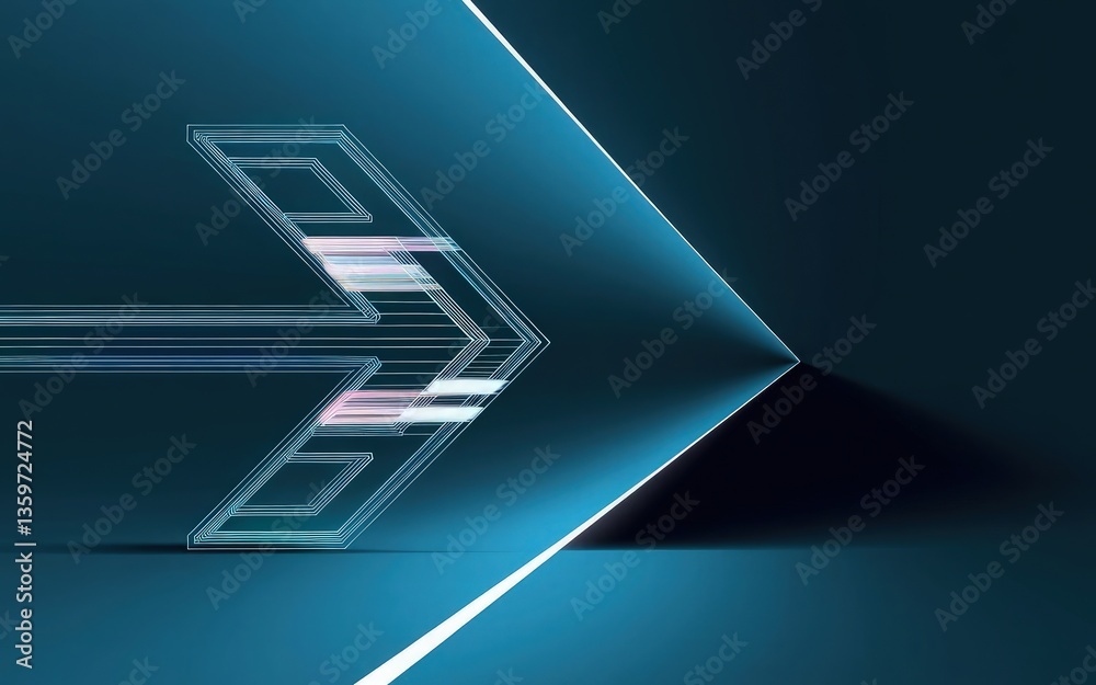 Dynamic Arrow Abstract: Modern artistic representation of forward motion, guidance, and progress. Dynamic Arrow Abstract: Modern artistic representation of forward motion, guidance, and progress.