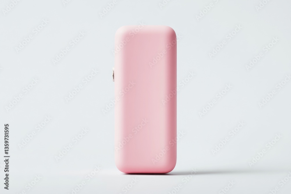 Pink rectangular portable device