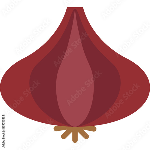 red onion isolated on white