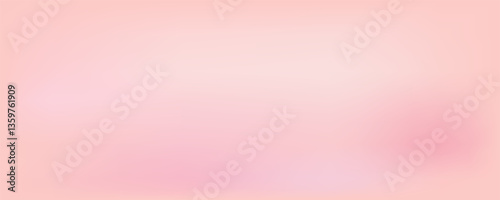 Femine ombre blush gradient seamless bg with noise texture. Delicate soft pink pattern with a pearlescent effect. Nude color tone skin as makeup base powder. Vector background